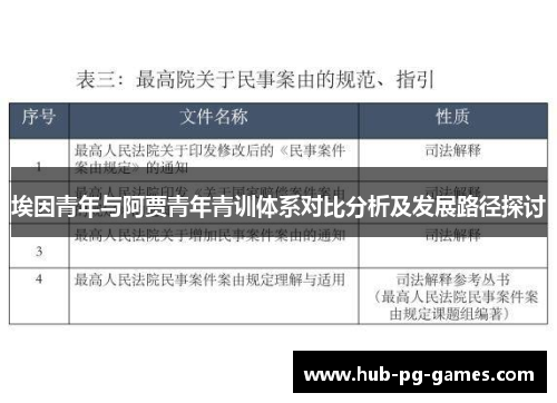 埃因青年与阿贾青年青训体系对比分析及发展路径探讨